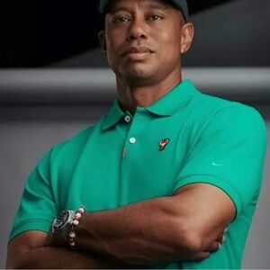 Tiger Woods Nike Teal Polo Shirt for Men